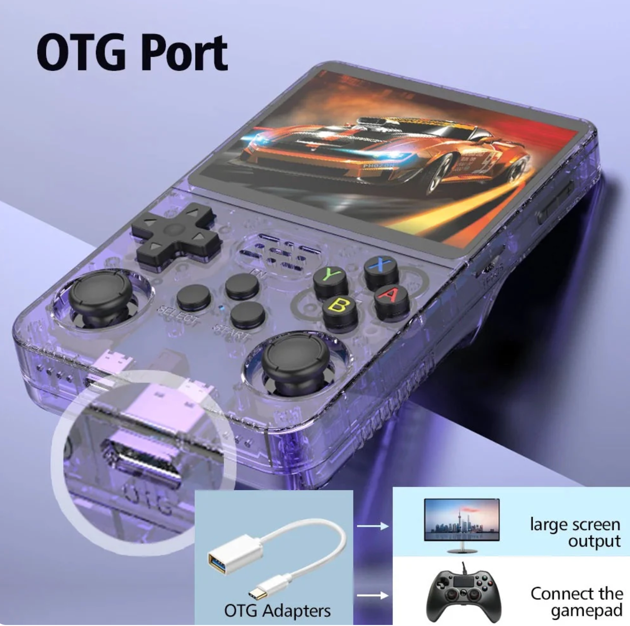 R36S Portable Retro Console – HD Display, OTG Support, Long Battery Life