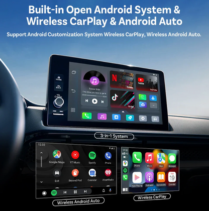 Ottocast Play2Video Pro – Wireless CarPlay Auto Multimedia Adapter (Plug & Play)